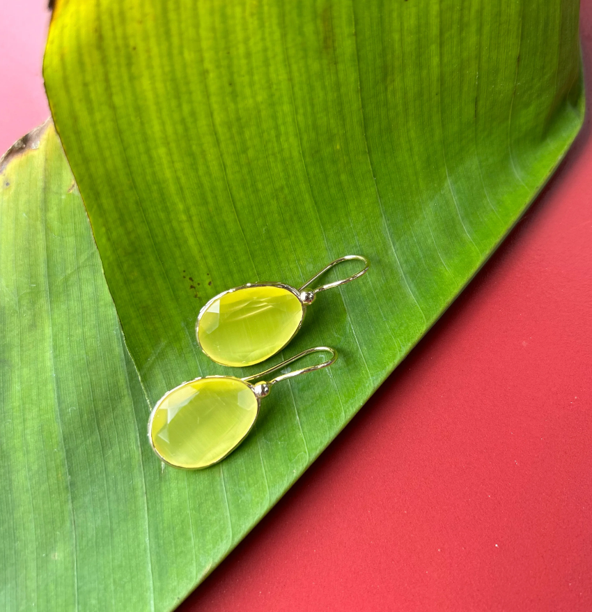 Boucles d'oreilles LECCE Citron