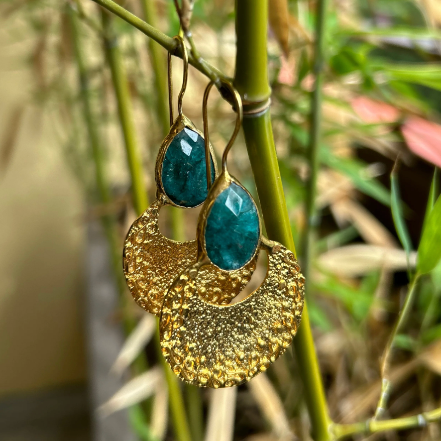 Boucles d'oreilles ALBA Menthe