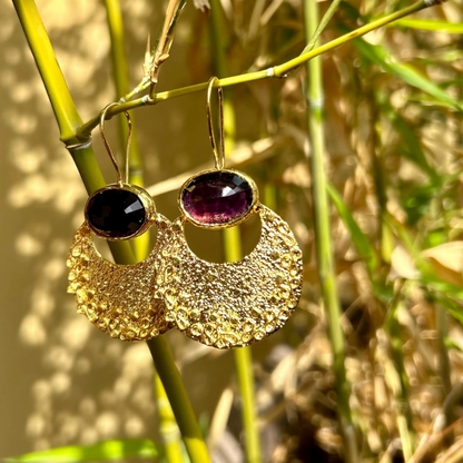Boucles d'oreilles ALBA Cassis