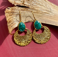 Boucles d'oreilles ALBA Menthe