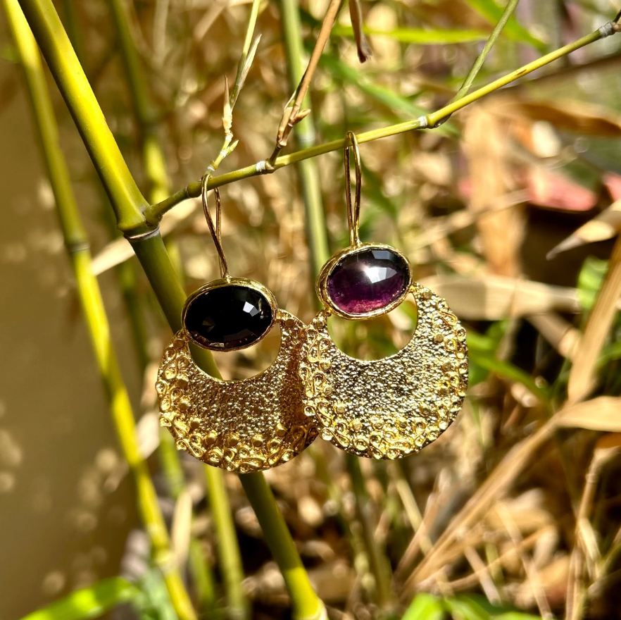 Boucles d'oreilles ALBA Cassis