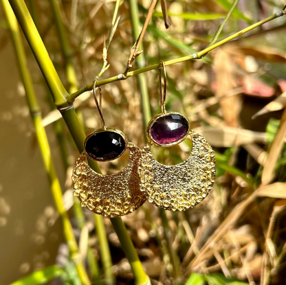 Boucles d'oreilles ALBA Cassis